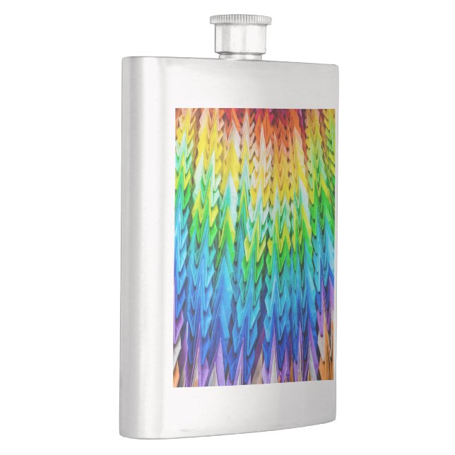 Senbazuru or one thousand origami cranes hip flask (Right)