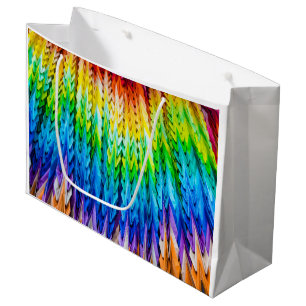 Senbazuru or one thousand origami cranes large gift bag