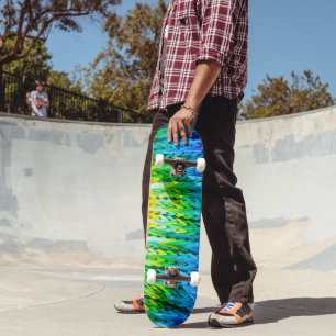 Senbazuru or one thousand origami cranes skateboard