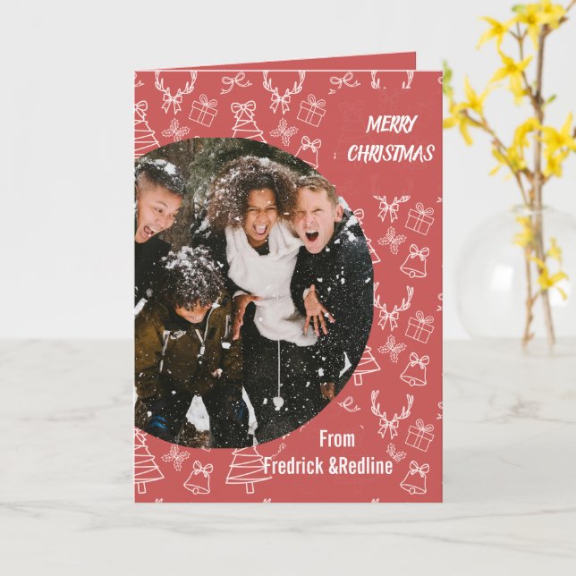 Send a cheerful holiday message with this Whimsica Card (Yellow Flower)