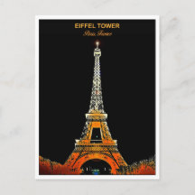 Send a Piece of Paris: Eiffel Tower Postcard