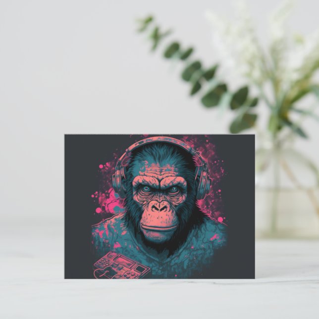 Send a Smile with Monkey Postcards (Standing Front)