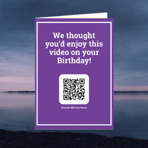 Send a Video by QR Code on a Birthday Card