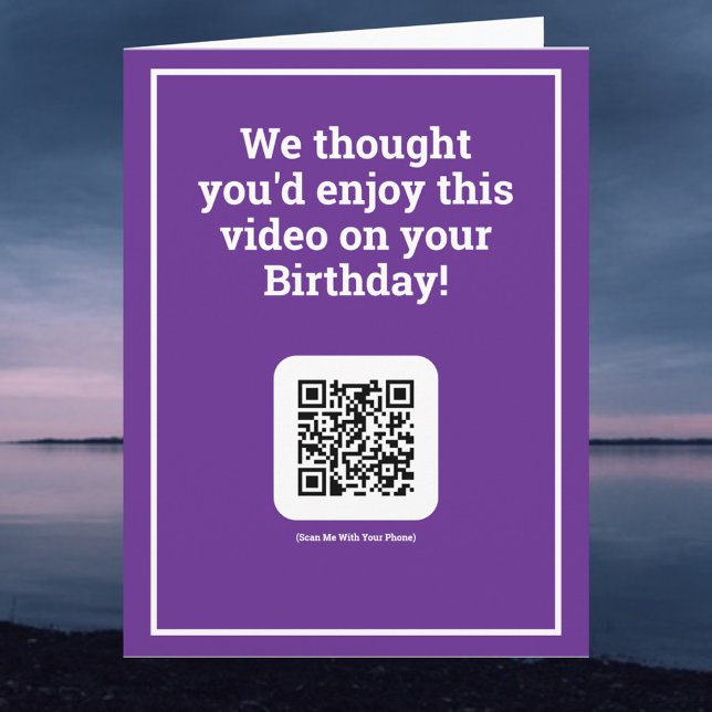 Send a Video by QR Code on a Birthday Card (Creator Uploaded)