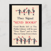 "Send Books" to Troops WWI Poster