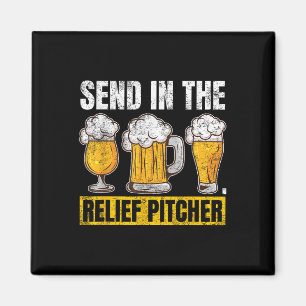Send In The Relief Pitcher Magnet