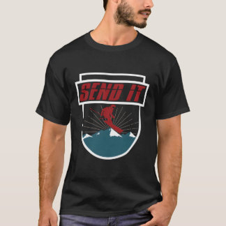 Send It Hoodies Men Women Skiing Ski Jump Gift