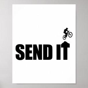Send It Mtb Jumping Poster