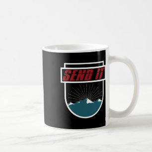 Send It T Shirt Men Women Kids Skiing Snowboarding Coffee Mug