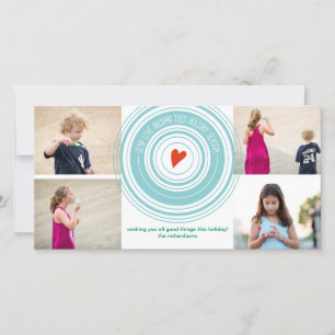 Send Love Around x4 Holiday Card