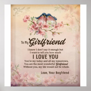 Send Love To My Girlfriend, From Your Boyfriend Poster