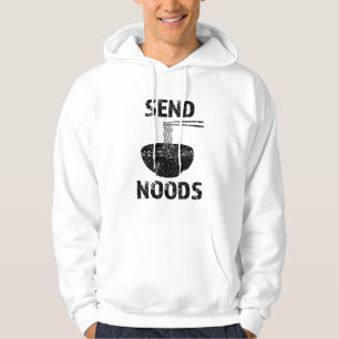 Send Noods funny noodles ramen men's hoodie