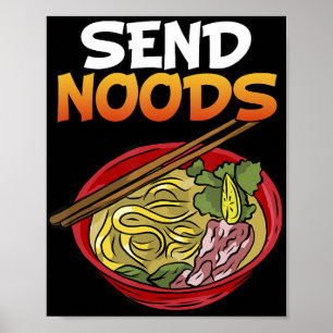 Send Noods Kakashi Bowl Ramen Japan Ahegao Anime J Poster