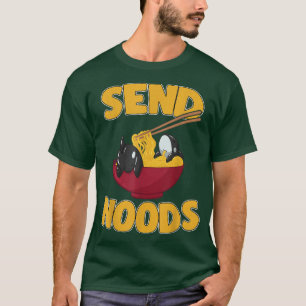 Send Noods Kawaii Orca Whale Ramen Noodles Japanes T-Shirt
