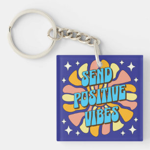 Send Positive Vibes Key Ring