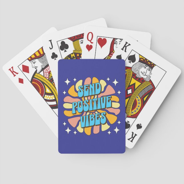 Send Positive Vibes Playing Cards (Back)