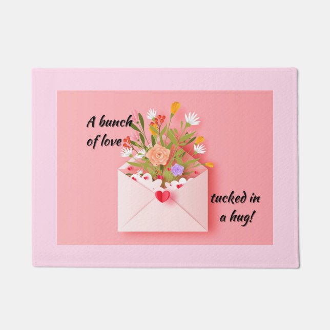 Send some love and a hug!   doormat (Front)