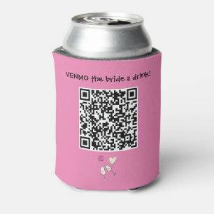 Send the Bride A Drink with Custom QR Code  Can Co Cooler