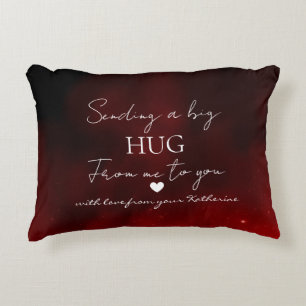 Sending a Big Hug – Personalized Love Message Decorative Cushion