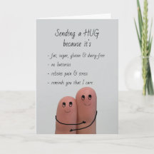Sending a Hug because I care Fun Humour