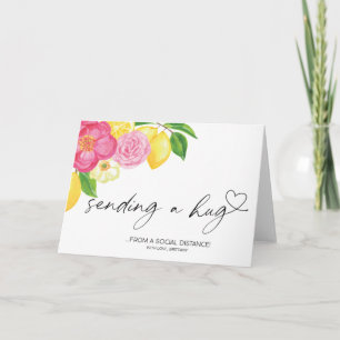Sending a Hug Quarantine Miss You Socially Distant Card
