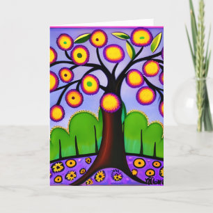 Sending Big Hugs   Whimsical Art Card