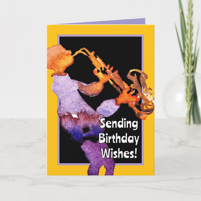 Sending Birthday Wishes With Happy Musical Notes (Front)
