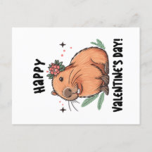 Sending Capybara Love on Valentine's Day