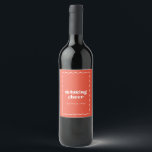 Sending Cheer Wine Label<br><div class="desc">This gift tag coordinates with the Sending Collection</div>