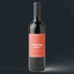 Sending Cheer Wine Label<br><div class="desc">This gift tag coordinates with the Sending Collection</div>