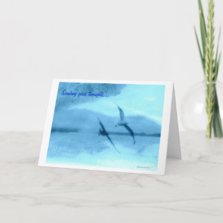 Sending good thoughts card