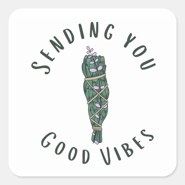 Sending Good Vibes Sticker (Front)