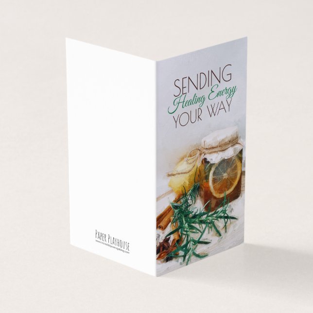 Sending Healing Energy Card (Outside)
