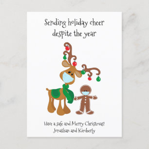 Sending Holiday Cheer Despite the Year 2021 Postcard