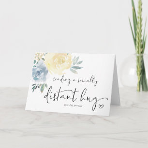 Sending Hugs Miss You Socially Distant Quarantine Card