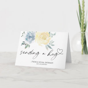 Sending Hugs Quarantine Miss You Socially Distant Card
