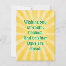"Sending Light & Love" – Get Well Soon Card