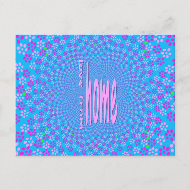 Sending Love From Home Postcard (Front)