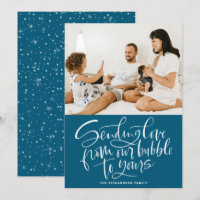 Sending Love from Our Bubble to Yours Blue Photo