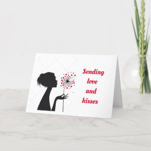 SENDING LOVE/KISSES TO HUSBAND ON BIRTHDAY CARD
