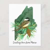 Sending Love Maine Chickadee Pinecone Tassel