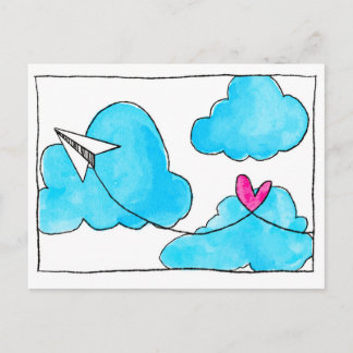 Sending Love Postcard