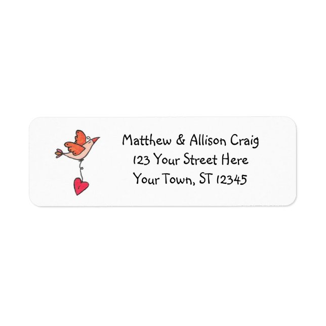 Sending Love Return Address Label (Front)