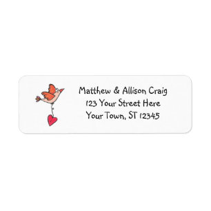 Sending Love Return Address Return Address Label
