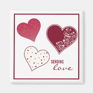 Sending Love, Valentine Magnet