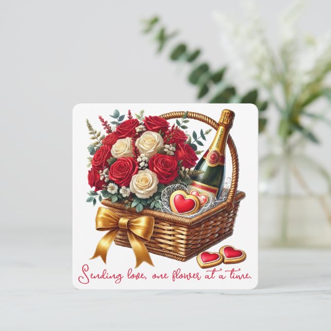 Sending Love - Valentine's Day Card (Standing Front)