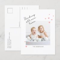 Sending Love Valentine's Day Photo Postcard