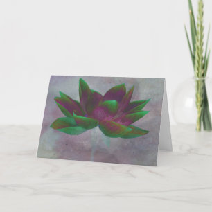 Sending Peace Lotus Flower Card