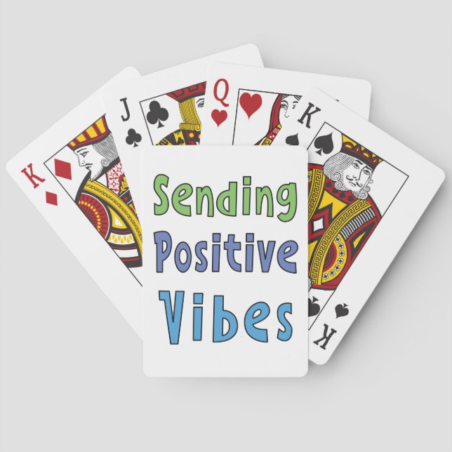 Sending Positive Vibes   Playing Cards (Back)