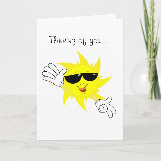 Sending Some Sunshine Thinking of You Card (Front)